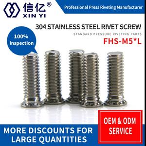 FHS-M5 *6-30 sus304 stainless steel rivet screw, pressure plate screw, mortise screw rivet part